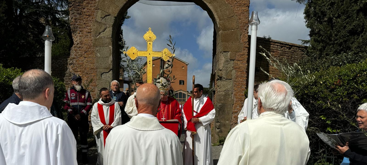 I volontari ANPS al servizio della Domenica delle Palme al Divino Amore